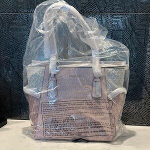 Stylish Pink and White Women's Bag